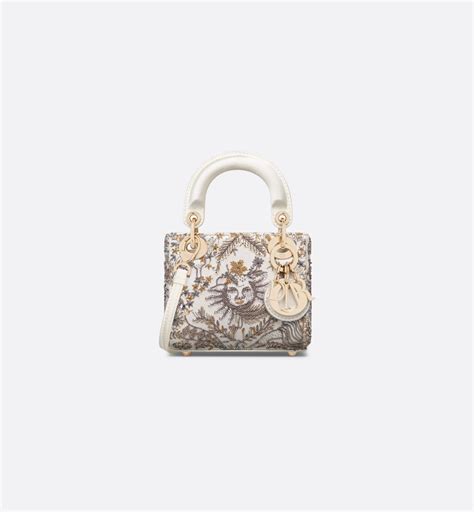 Miniborsa Miss Dior Raso con motivo Toile de Jouy Soleil 